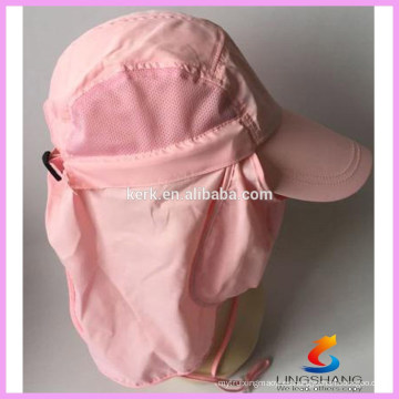 UV 50 + protección al aire libre Multifuncional Flap Cap con sombrero desmontable sombrero Shield y máscara facial perfecta para la pesca de senderismo